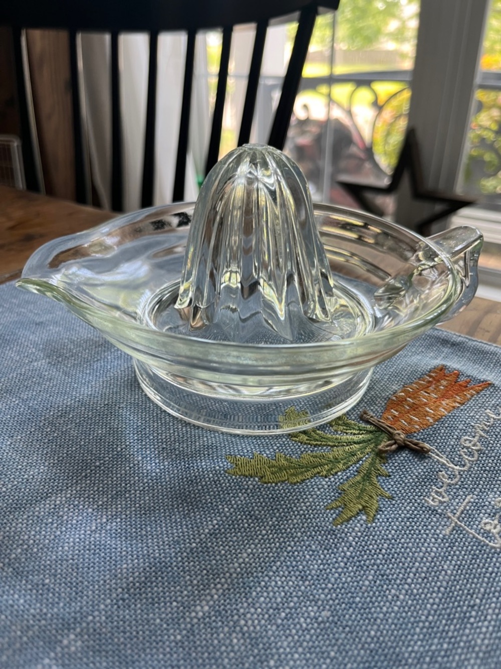 Antique Glass Juicer